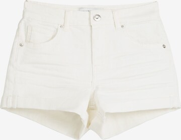 Bershka Jeans in White: front