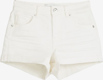Bershka Shorts in white denim, Produktansicht