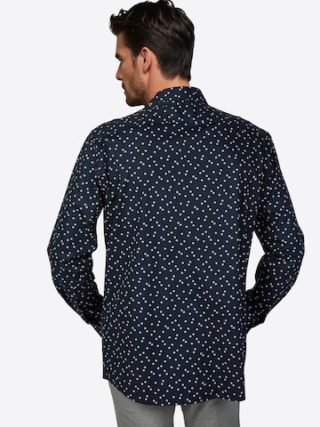 PIERRE CARDIN Regular fit Button Up Shirt in Blue