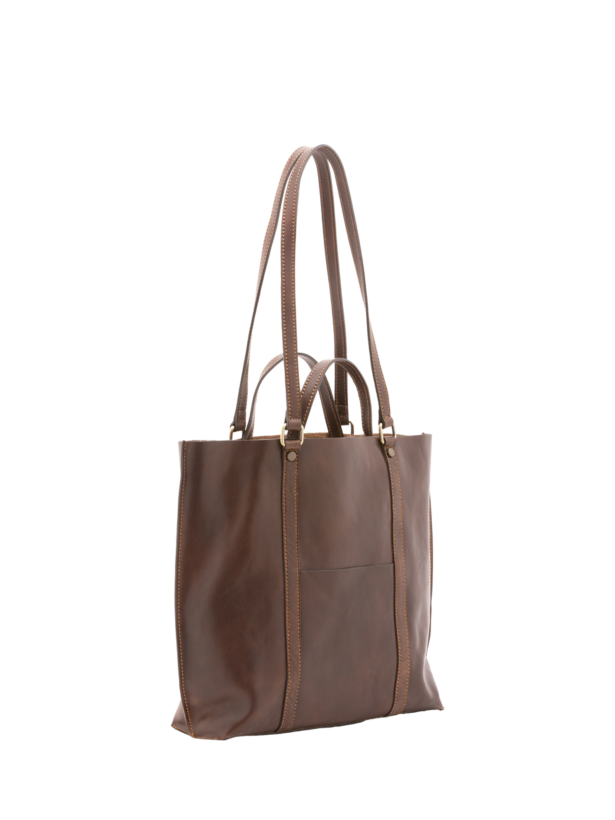 Borsa a spalla di Viola Castellani in marrone: frontale