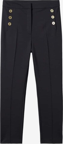 Regular Pantalon 'Botones' MANGO en noir : devant