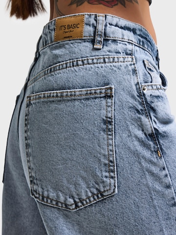 IT'S BASIC Wide leg Jeans 'ELEPHANT LEG LOW RISE JEANS' in Blauw