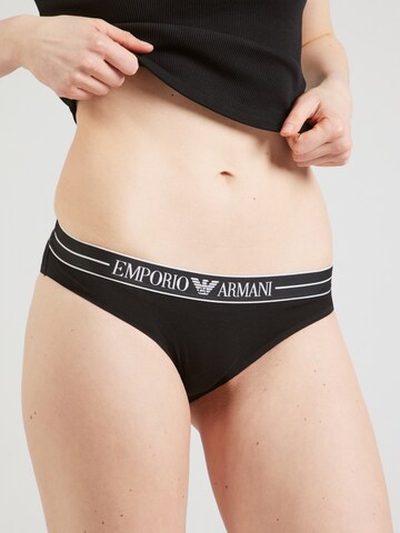 Emporio Armani Kalhotky – černá: přední strana