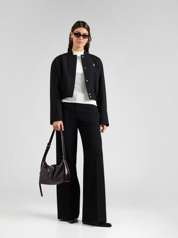 HUGO Kootud topp 'Swilk', värv valge