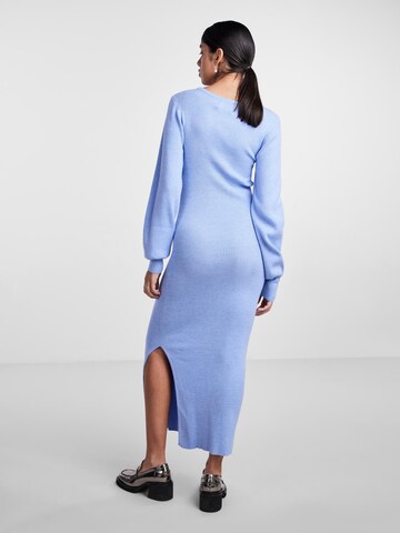 PIECES Gebreide jurk 'DICTE' in Blauw