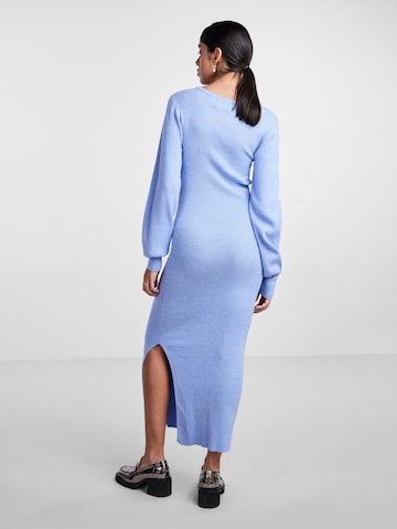 PIECES Knitted dress 'DICTE' in Blue