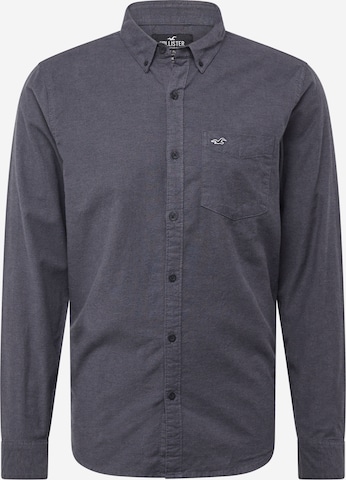 HOLLISTER Regular fit Button Up Shirt in Grey: front