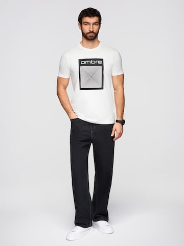 Ombre Shirt in Wit