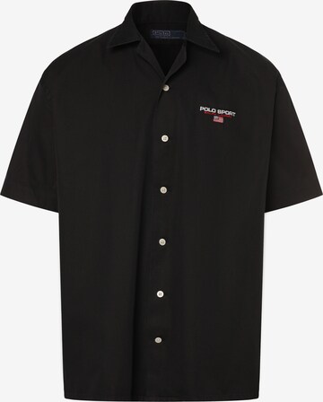 Polo Ralph Lauren Regular fit Overhemd in Zwart: voorkant