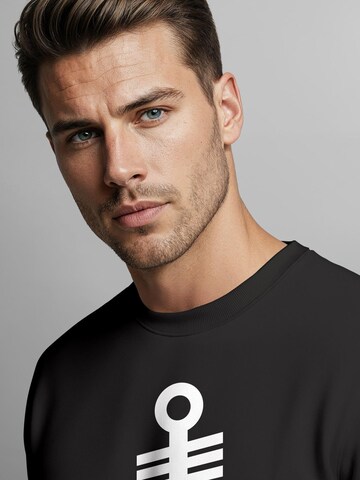 Neverless Sweatshirt 'Anker' in Black