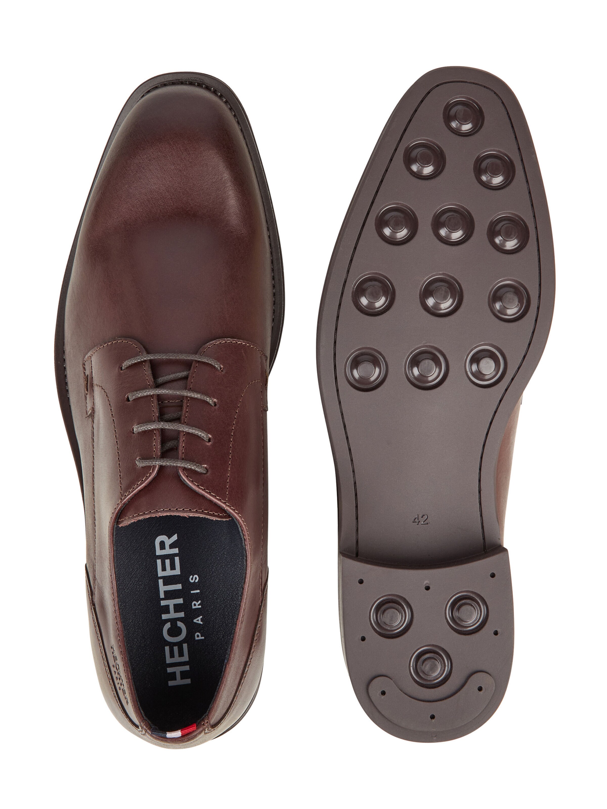 HECHTER PARIS Schnürschuh in Braun