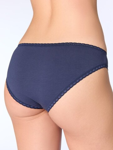 Albero Natur Panty 'Damen Bio Baumwoll Slip mit Spitze' in Blue