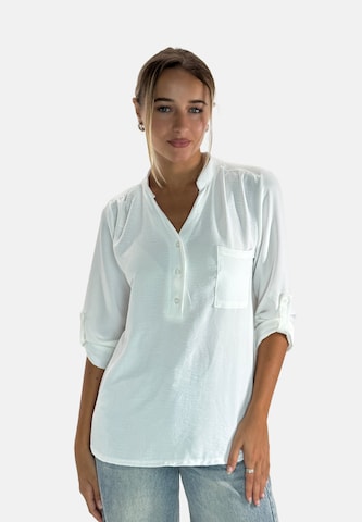 Elara Bluse i hvid: forside