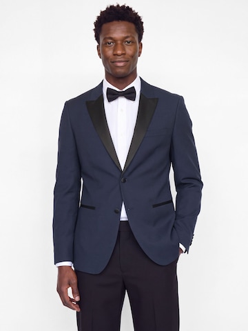 JACK & JONES - Corte superestrecho Chaqueta saco 'FRANCO' en azul: frente