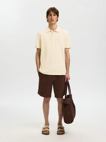 T-Shirt SELECTED en beige
