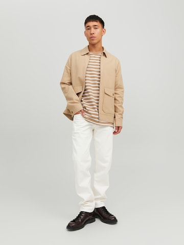 Regular Jean 'Mike Evan' JACK & JONES en blanc