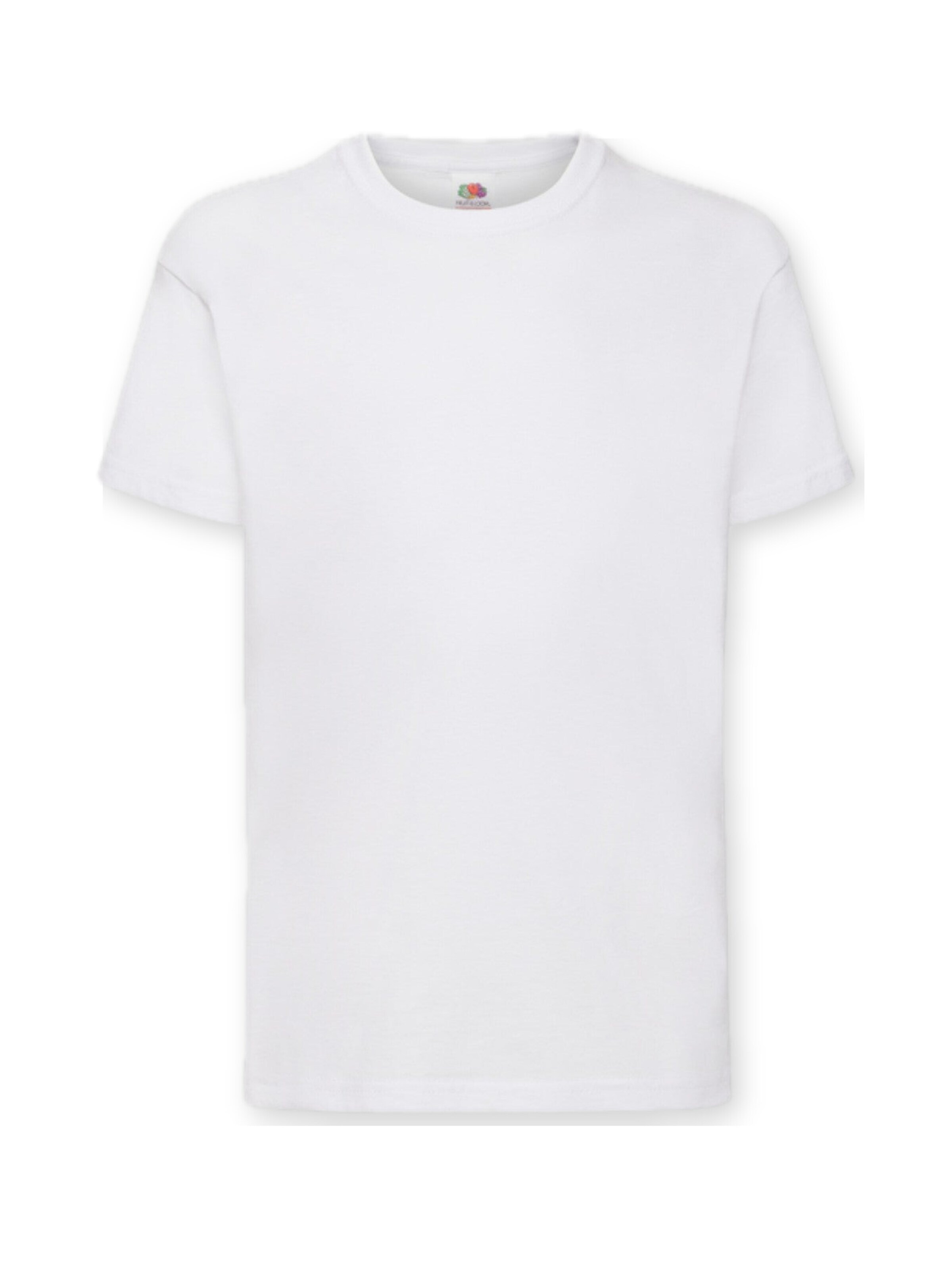 FRUIT OF THE LOOM Shirt 'T-shirt for kids' in Wit: voorkant