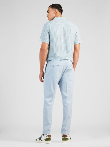 BURTON MENSWEAR LONDON Tapered Trousers with creases in Blue