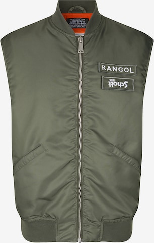 Gilet di KANGOL in verde: frontale