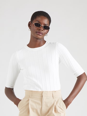 Sweat-shirt minimum en blanc : devant