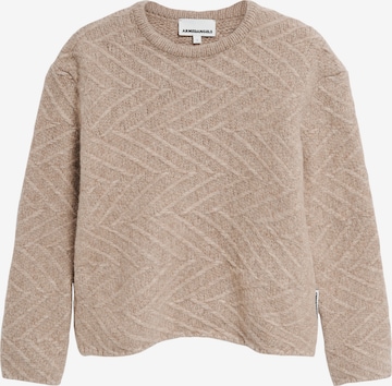ARMEDANGELS Pullover 'Daagny Diagonal' in Braun: Vorderseite