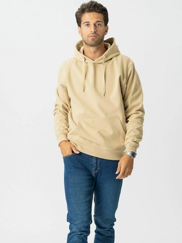 Pull-over ' Hoodie ' TEESHOPPEN en beige : devant