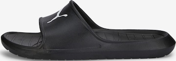 PUMA Beach & Pool Shoes in Black: front