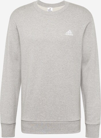 ADIDAS SPORTSWEAR Sportsweatshirt 'Essentials French Terry Embroidered Small Logo' in Grijs: voorkant