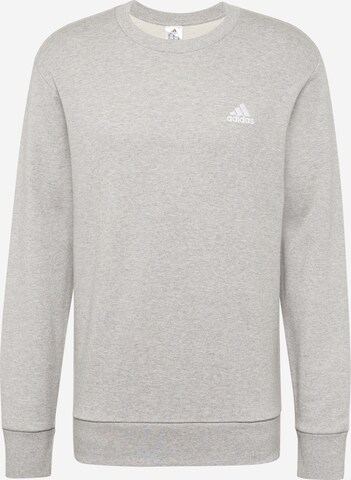 ADIDAS SPORTSWEAR Athletic Sweatshirt 'Essentials French Terry Embroidered Small Logo' in Grey: front