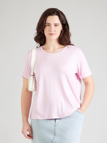 T-shirt 'CARMOSTER' ONLY Carmakoma en violet : devant