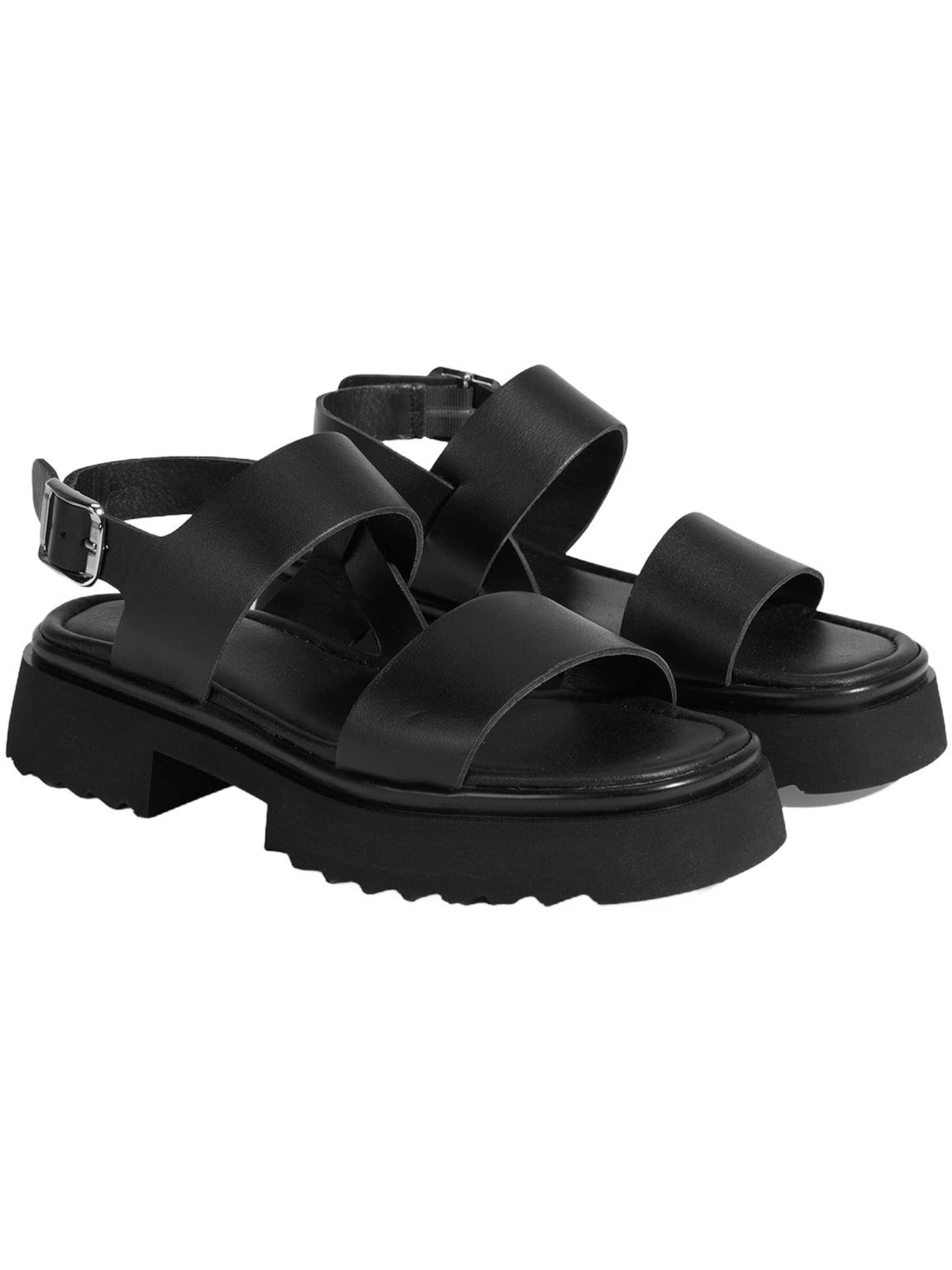 Desa - Sandalias 'Sandalen' en negro: frente