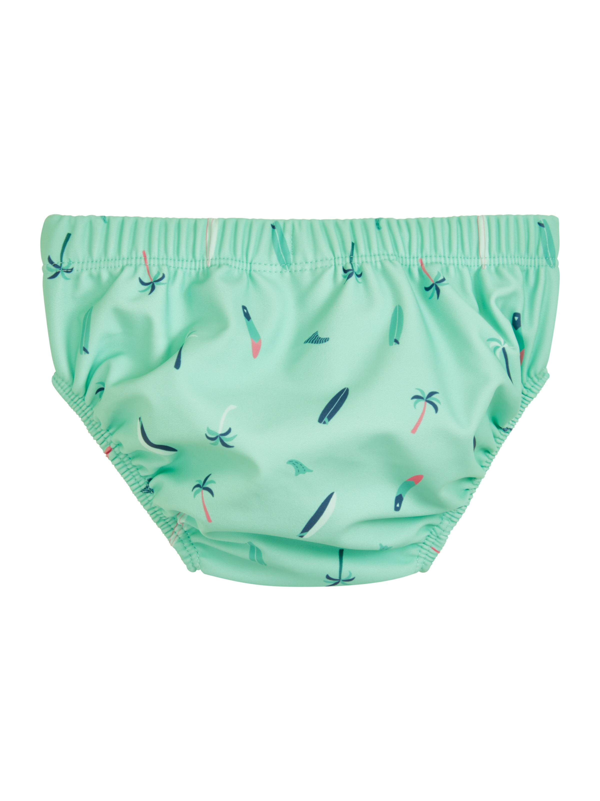 PLAYSHOES - Protección UV 'Surfbrett Palme' en verde