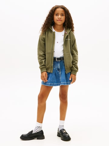 TOMMY HILFIGER Sweatjacke in Grün