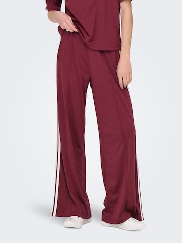 Wide Leg Pantalon ONLY en rouge : devant