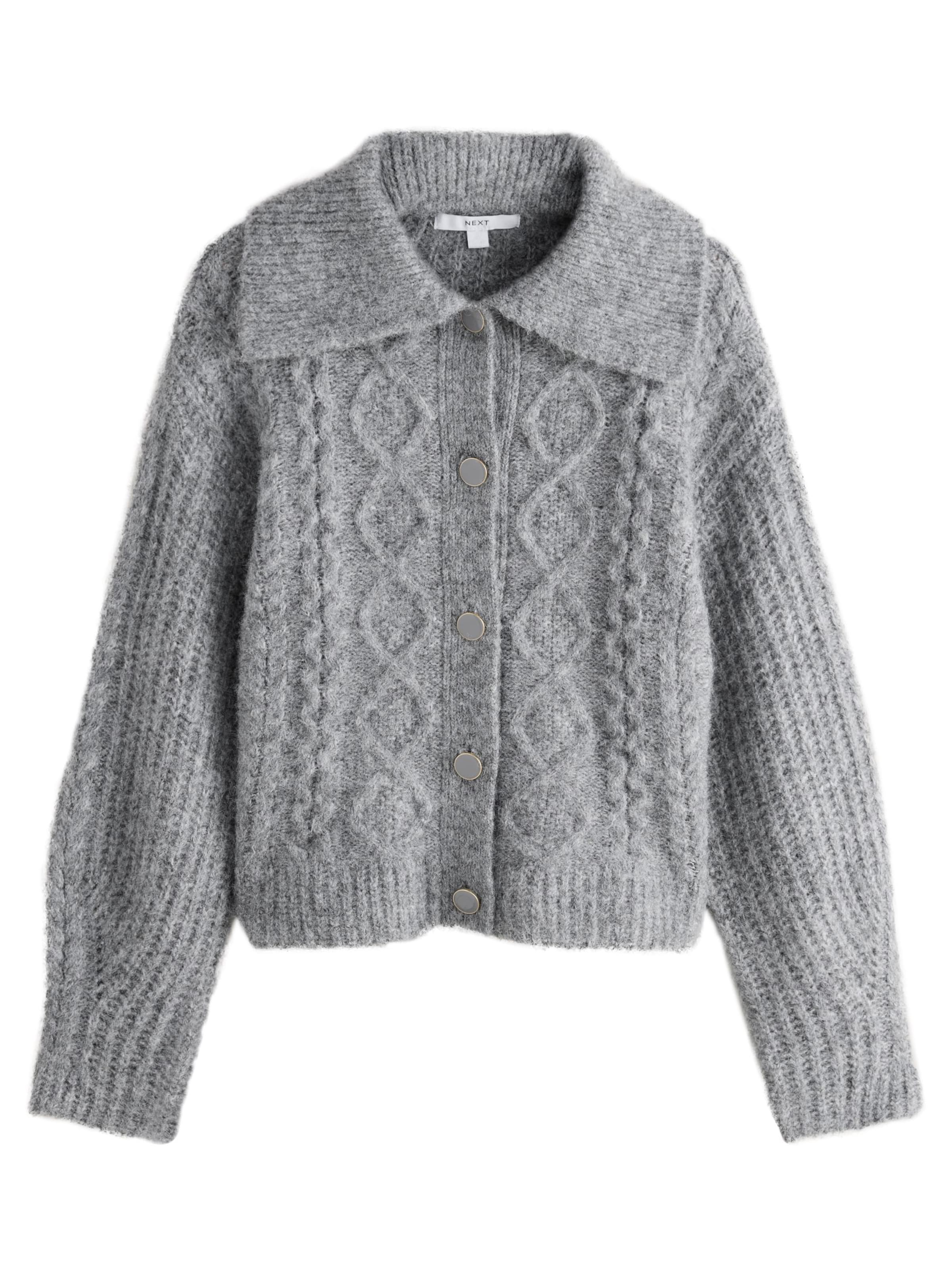 Next Kardigán - Sivá: predná strana