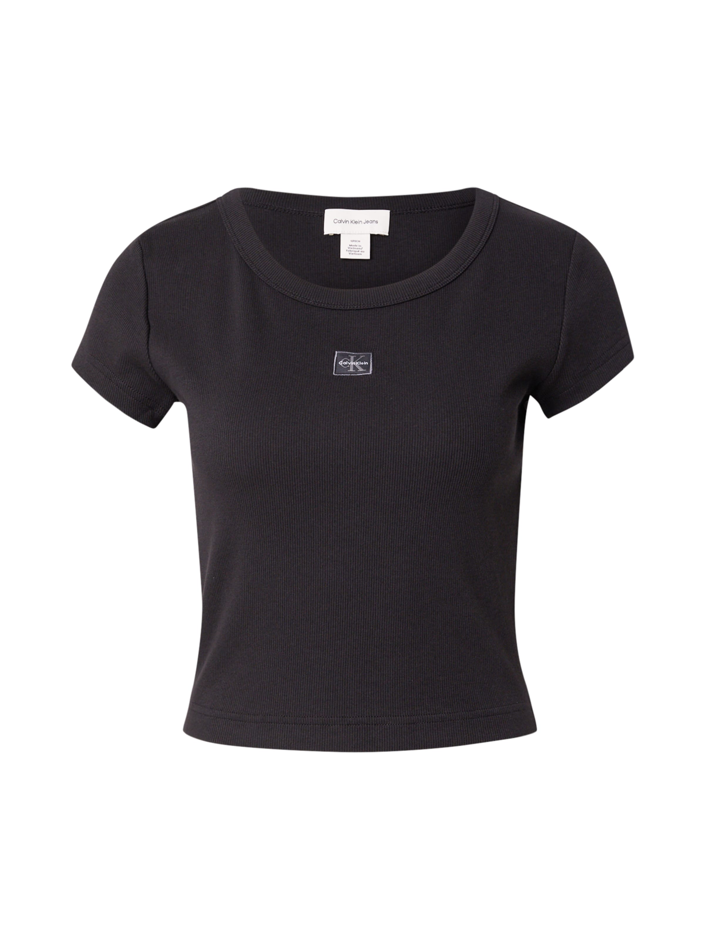 Calvin Klein Jeans Tričko – černá: přední strana