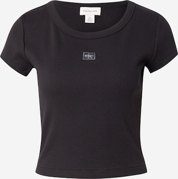 melns Calvin Klein Jeans T-Krekls: no priekšpuses
