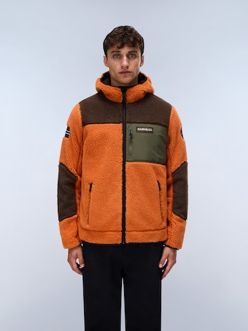 NAPAPIJRI Fleecejacka 'Yupik' i orange: framsida
