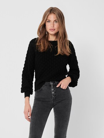ONLY Пуловер в черно: отпред