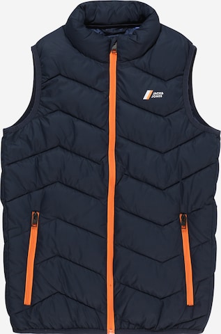 Vestă 'HYPE' de la Jack & Jones Junior pe albastru: față