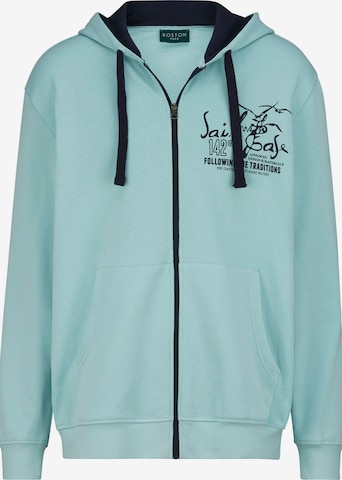 Boston Park Zip-Up Hoodie in Blue: front