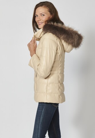 KOROSHI Vinterparkas i beige