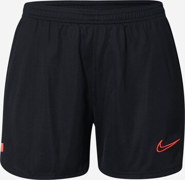 NIKE Workout Pants 'Academy 21' in Black: front