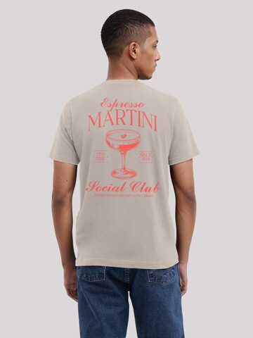 F4NT4STIC Shirt 'Espresso Martini Social Club' in Beige