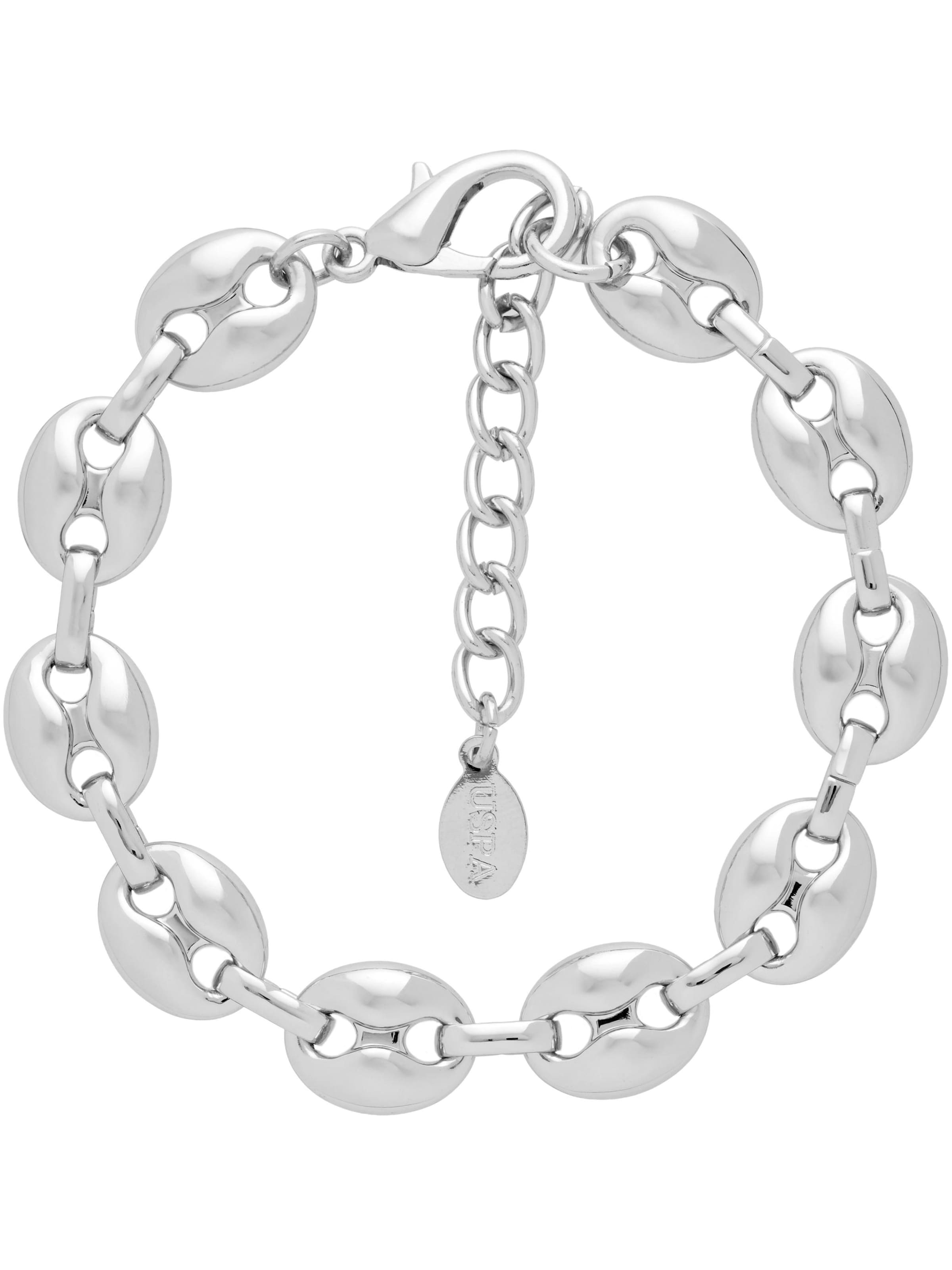 U.S. POLO ASSN. Armband 'Louise'‌‌‌‌‌ in 23 cm in silber, Produktansicht