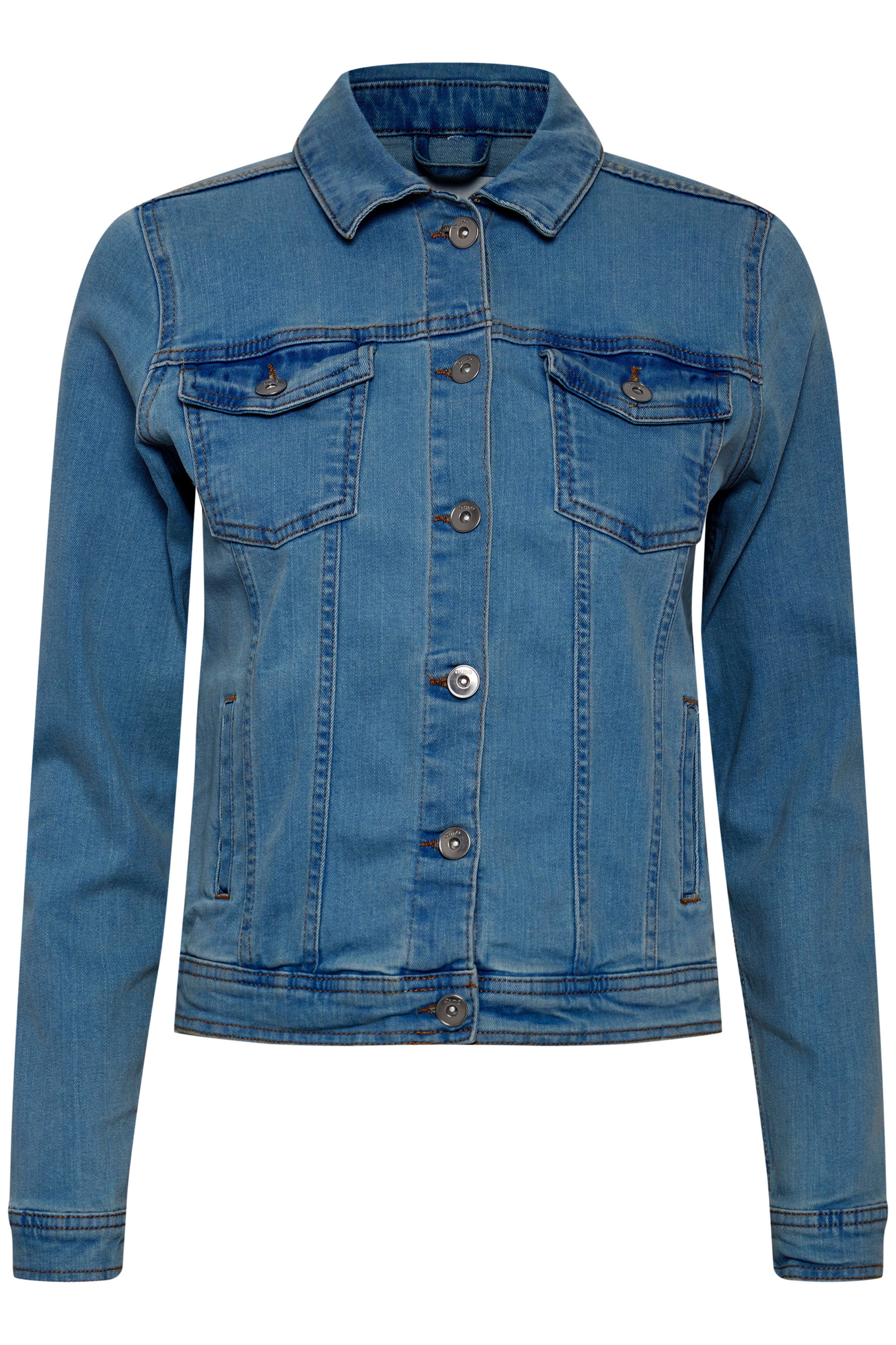 Oxmo Tussenjas in Blauw: voorkant