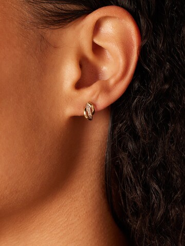 Boucles d'oreilles 'Klassisch' Lucardi en or : devant