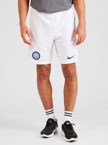 NIKE Обычный Спортивные штаны 'INTER' в Белый: спереди