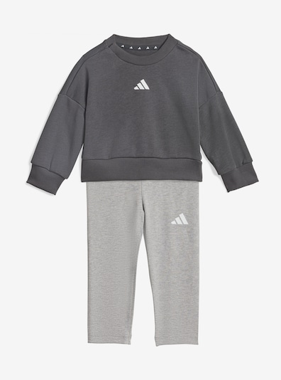 ADIDAS SPORTSWEAR Treenipuku koossa 80 värissä tummanharmaa / meleerattu harmaa / valkoinen, Tuotenäkymä