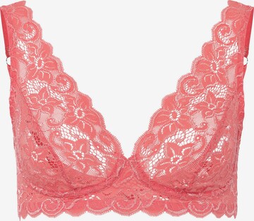 Hanro Triangle Bra ' Moments ' in Pink: front